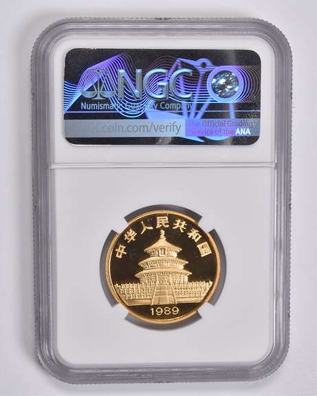 PF69 UCAM 1989-P China 50 Yuan 1/2 Oz. .999 Fine Gold Panda NGC
