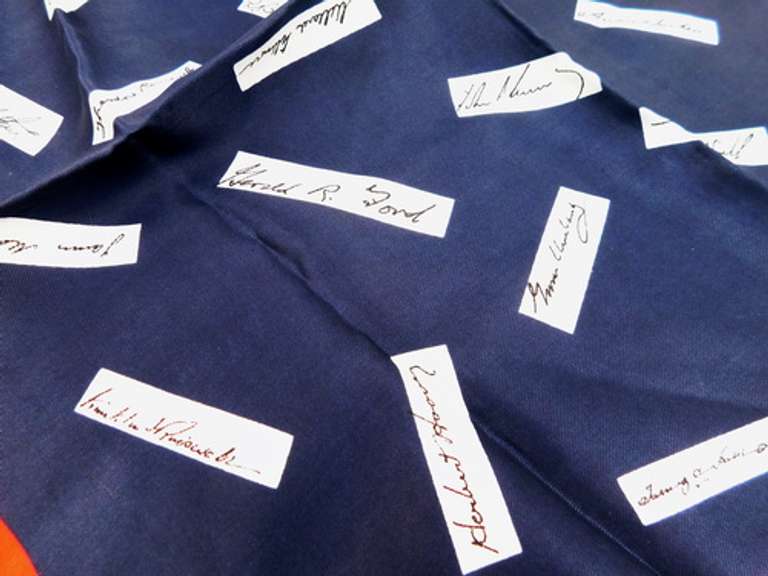 Vintage 1976 BiCentennial President's Scarf