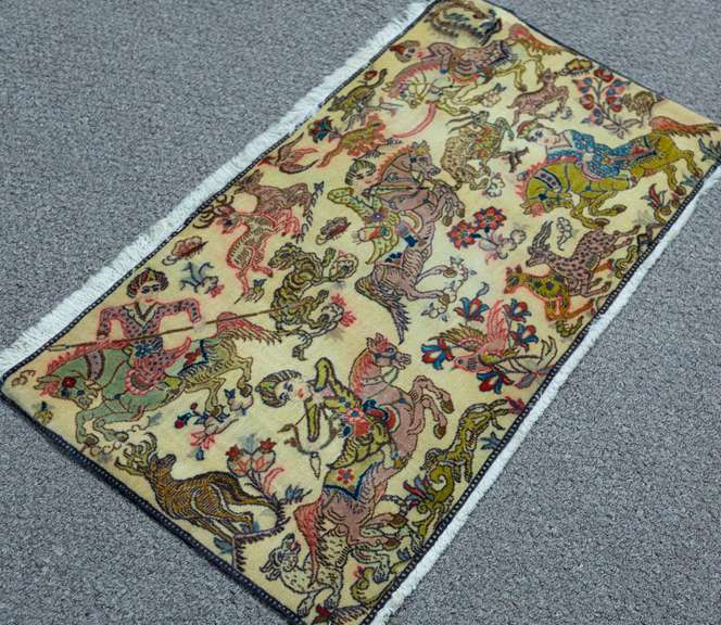 Unique Hunting/Floral Isfahan 2.10x1.8