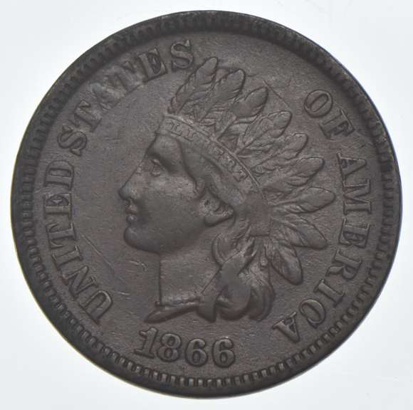 1866 Indian Head Cent - RPD 6