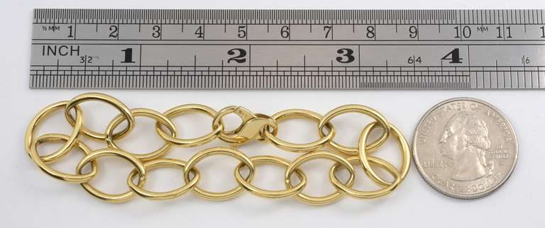 Sturdy Oval Link 14k Bracelet
