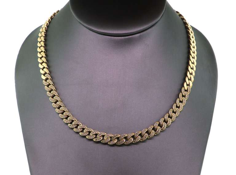 Italian 14kt Solid Yellow Gold Handmade Curb Chain Necklace