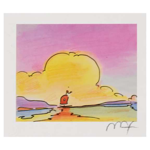Sailboat on the Horizon by Peter Max