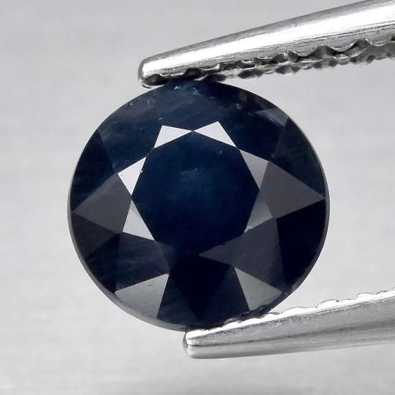 Stupendous 1.23ct HEATED ONLY midnight blue Sapphire