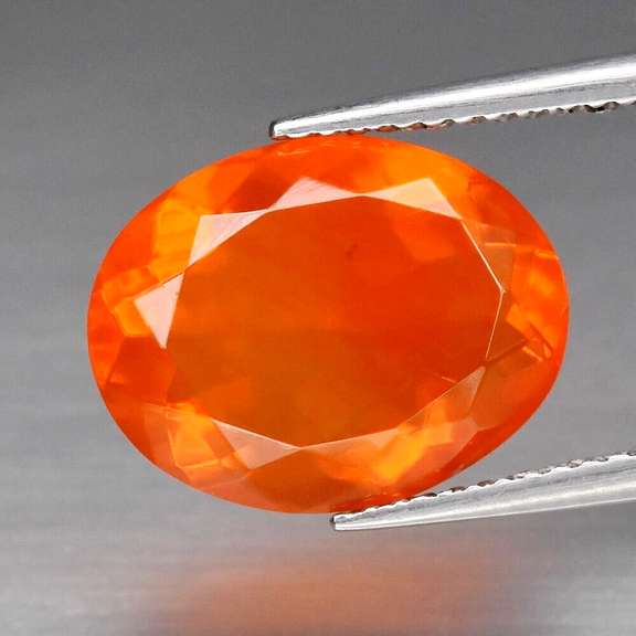 Excellent 4.01ct blood orange Fire Opal