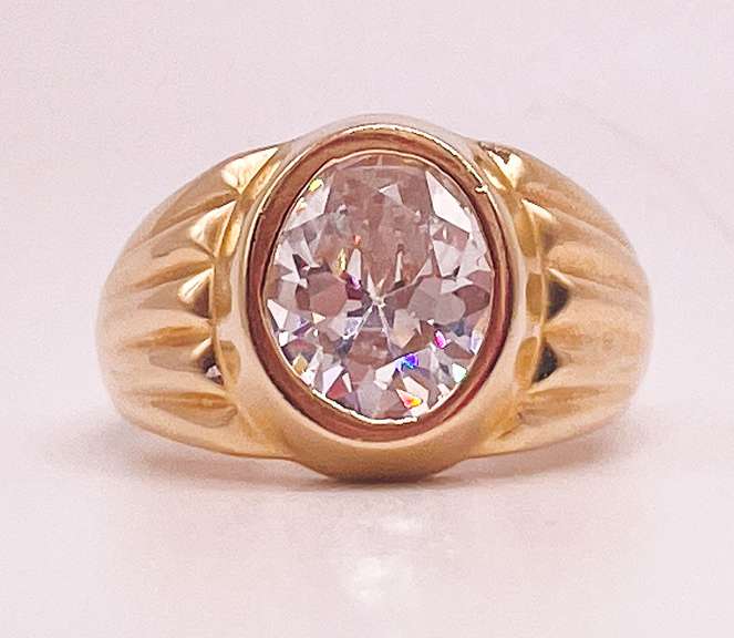 14kt Solid Yellow Gold Cocktail Ring