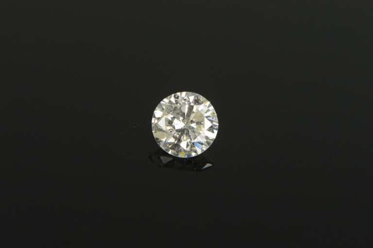 GIA 1.13 Ct Round Brilliant Cut L Color I2 Clarity Diamond