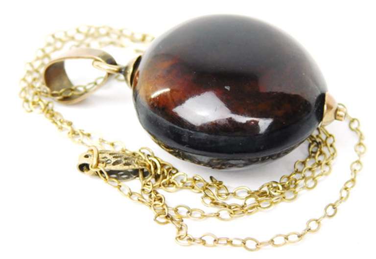 Early Gold Filled Buckeye Necklace