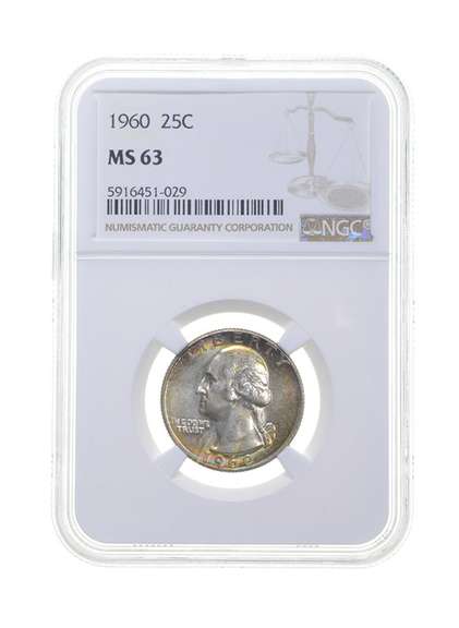 MS63 1960 Washington Quarter - Graded NGC