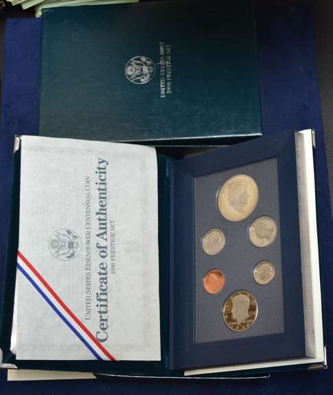 1990 Silver Prestige Proof Set In OGP