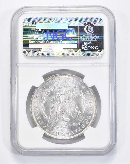 MS64 1884-O Morgan Silver Dollar - Graded NGC Rainbow Toned