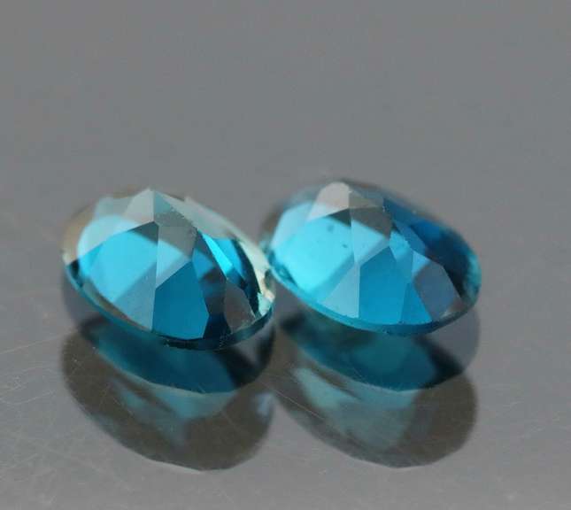 Incredible pair of matched 1.62ct London Blue Topaz