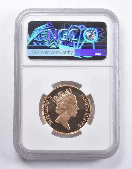 PF70 UCAM 1987 Great Britain 2 Sovereign NGC