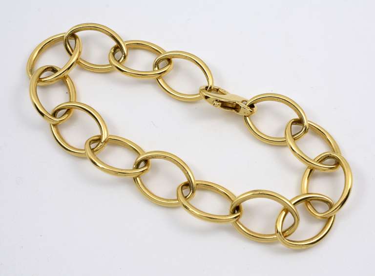 Sturdy Oval Link 14k Bracelet