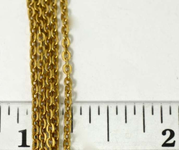 Feminine 24" 5-Strand Cable Link 14K Necklace
