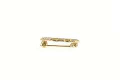 10K Yellow Gold Alpha Delta Kappa Seed Pearl Pillar Lapel Pin/Brooch