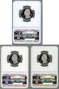 3 Different 2011-S Proof Quarters in NGC PF70 Ultra Cameo
