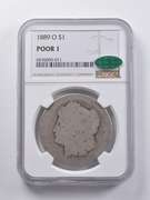 Poor 1 1889-O Morgan Silver Dollar CAC NGC