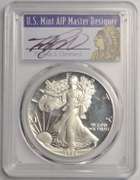 1986-S Proof American Silver Eagle PCGS PR69DCAM Thomas S. Cleveland Signature Label.