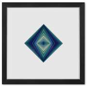 Rhombus - C (Diptych) by Vasarely (1908-1997)