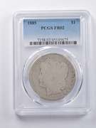FR02 1885 Morgan Silver Dollar PCGS
