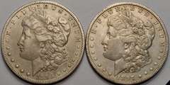 1896-O And 1897-O Morgan Silver Dollars Circulated