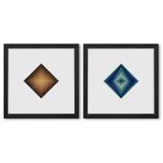 Rhombus - C (Diptych) by Vasarely (1908-1997)