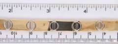 Fantastic Yellow Gold Link with Screw Top Station Bracelet