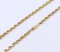 Majestic Yellow Gold Rope Chain Necklace