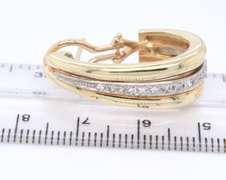 What a Beautiful Pieace! Single Cut Diamond J Hoop Earrings