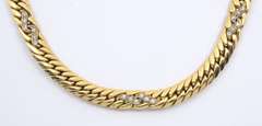 Puffed Herringbone with Diamond Accents