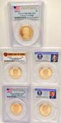 Very collectable 5 gold plated proof presidential coin