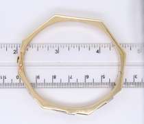 Vintage Yellow Gold Diamond Bangle Bracelet