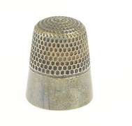 Sterling Silver Art Deco Classic Simple Thimble Sewing Tool