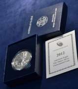 2012 Burnished Silver Eagle In OGP