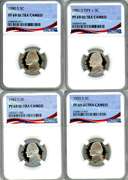 4 High Grade Proof Jefferson Nickels in NGC PF69 Ultra Cameo