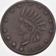 1873 One French Clarksburg, Ohio Civil War Token OH 170 A