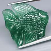 Glistening 13.34ct Chalcedony carving