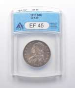 EF45 1830 Capped Bust Half Dollar O-120 ANACS