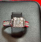 CERTIFIED LADIES 14K WHITE GOLD AND DIAMOND RING