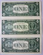 (3) Superb Crisp 1969C $1 Star Replacement Notes Chicago-Consecutive!