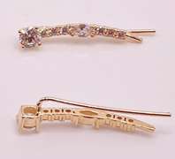 14kt Solid Yellow Gold & Diamond Earrings