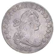 1803 Draped Bust Half Dollar - Heraldic Eagle Rev - Circulated