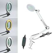 Large Lens LED Lamp Desk Magnifier 5x Magnifying Glass