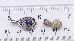 Group Lot of Vintage 925 Sterling Silver Pendants