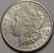 1881-S Morgan Silver Dollar Flashy BU