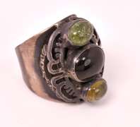 Amazing 6.17CTW Tourmaline Ring in Sterling Silver