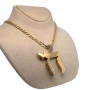 14KT SOLID YELLOW GOLD "CHAI" NECKLACE