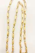 14kt Solid Gold Fancy Link Chain Necklace