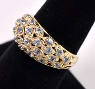 Adorable Blue Topaz Ring in Yellow Gold
